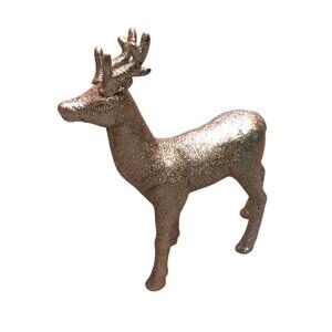 CHRISTMAS GOLD SPARKLE RAINDEER FIGURING